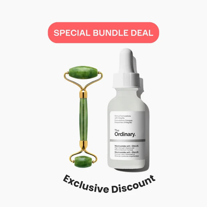 Niacinamide Serum + Gua Sha Jade Roller Bundle