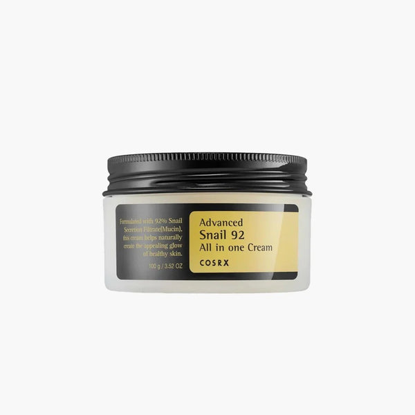 COSRX Advanced Snail 92 All in One Cream jar – 100g hydrating gel moisturizer