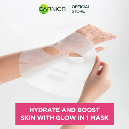 Garnier - Skin Active Hydra Bomb Sakura Tissue Face Mask - Hydrating and Glow Boosting 28g