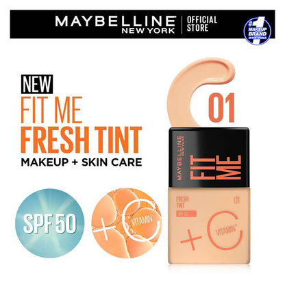 Maybelline - Fit Me Fresh Tint Spf 50 + Vitamin C Foundation - 01