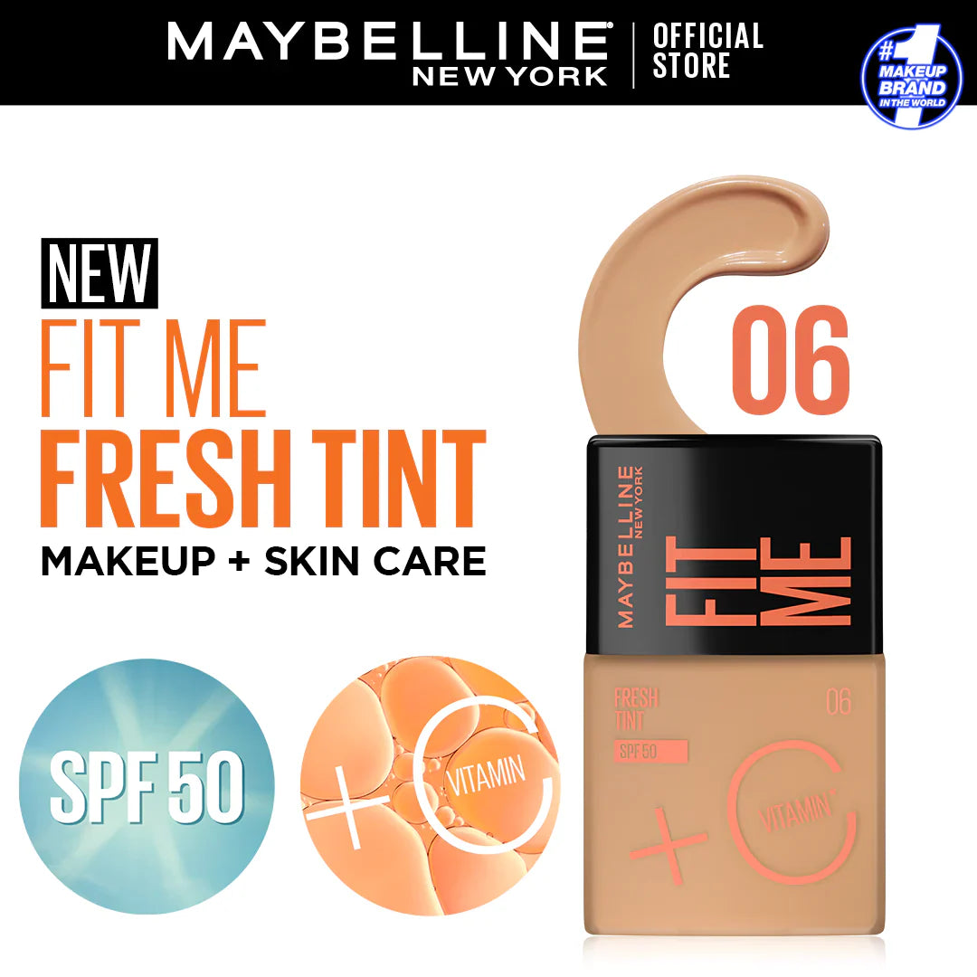 Maybelline - Fit Me Fresh Tint Spf 50 + Vitamin C Foundation - 06