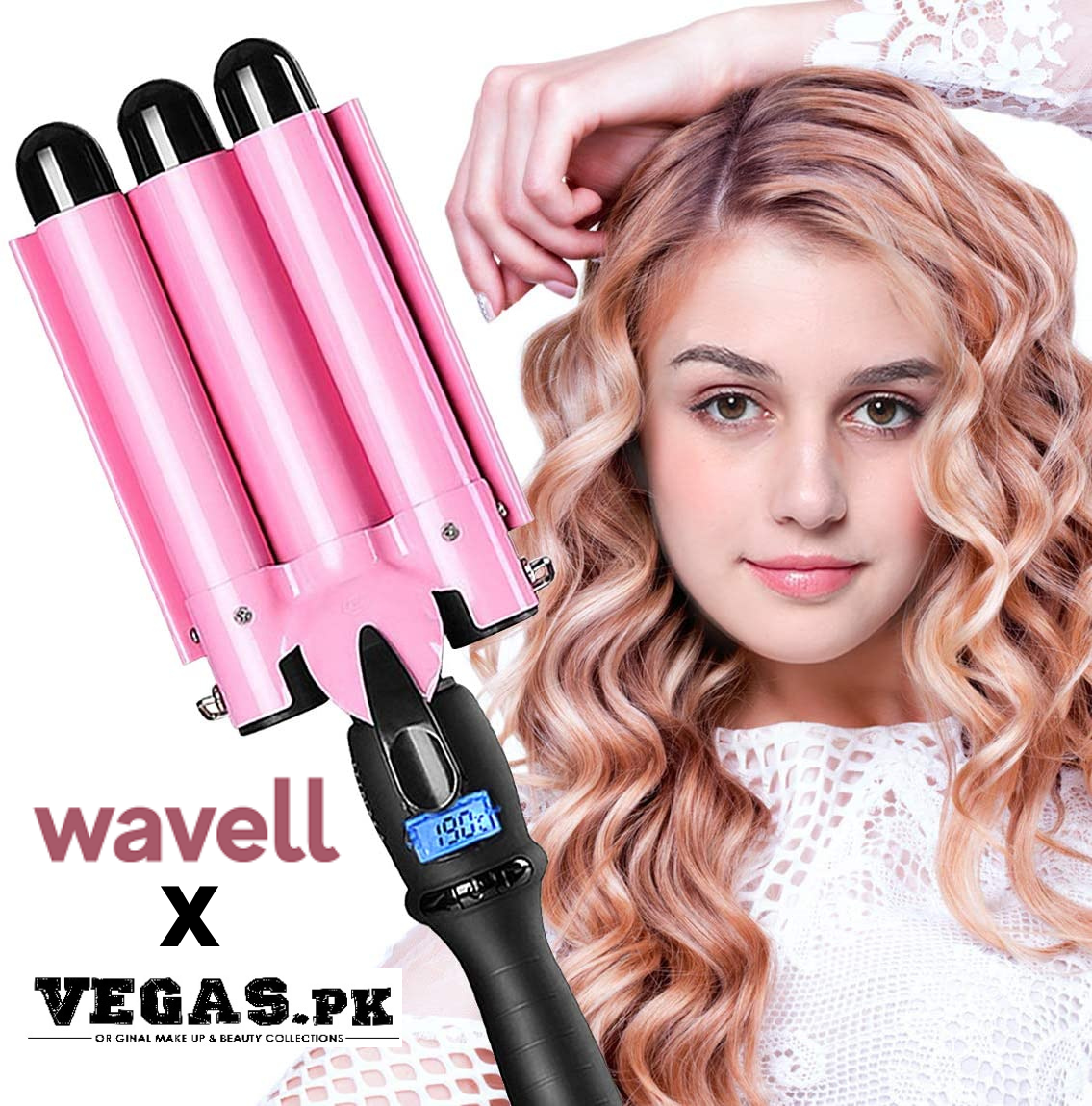 Wavell 3 Barrel Curling Ceramic Waver 25mm